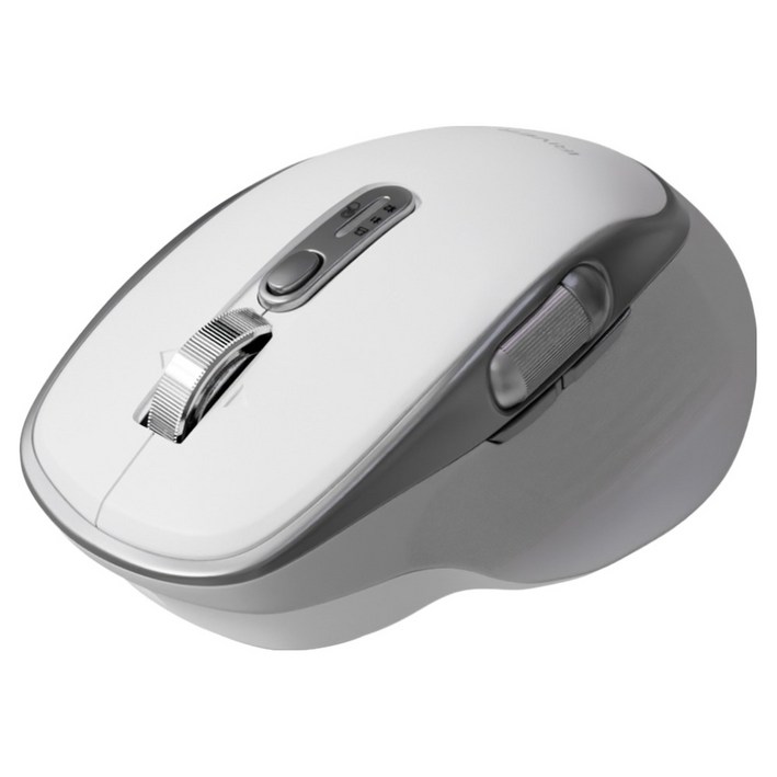 아이리버 스마트스크롤 무한휠 멀티페어링 블루투스 무소음 세미 버티컬 무선 마우스, GT300, White