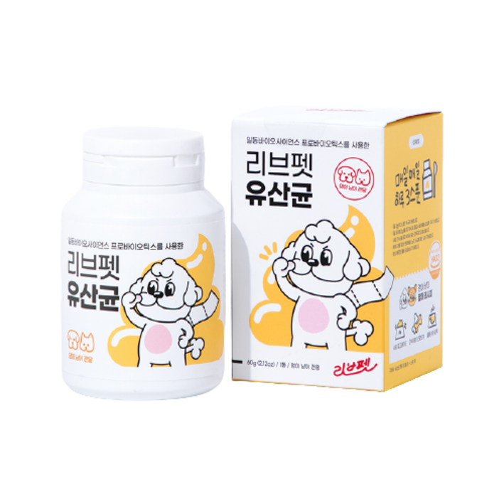리브펫 반려동물 영양제 2 0, 30회분, 장건강유산균, 1개