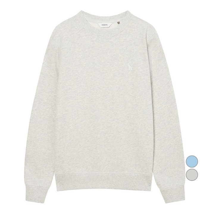 헤지스 여성용 H로고 기모 스웻맨투맨