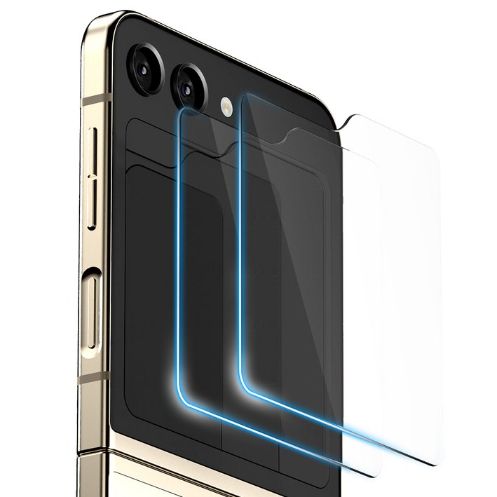 구스페리 강화유리 휴대폰 액정보호필름 2p 세트 투명, 1세트