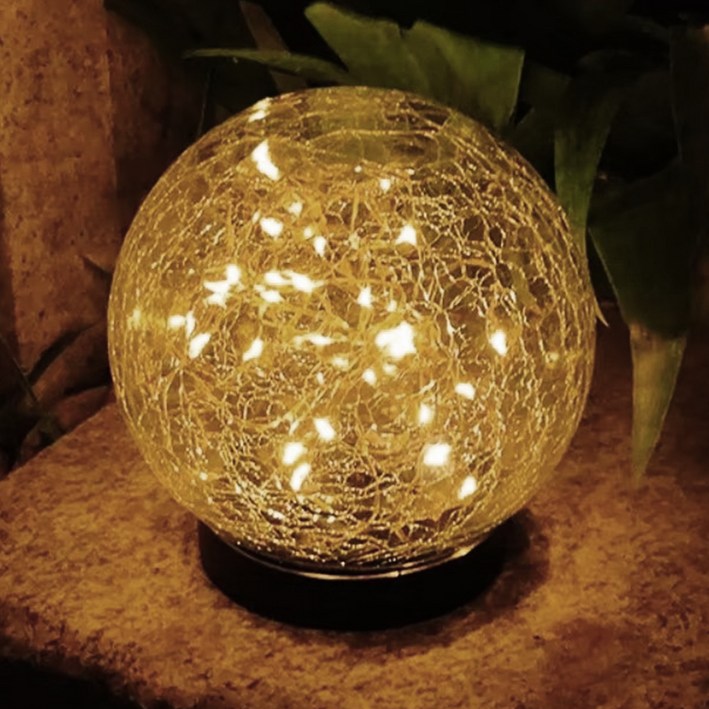 비상 태양광 매직볼 정원등 15cm, 단일색상