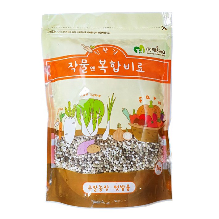 태흥FG 작물엔 복합비료 텃밭용, 1개, 1kg