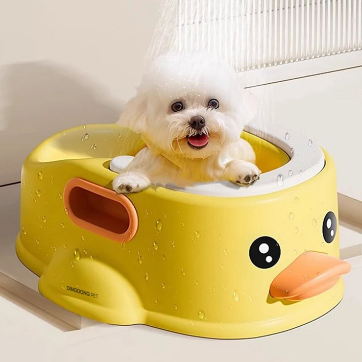 딩동펫 반려동물 오리 스파 욕조