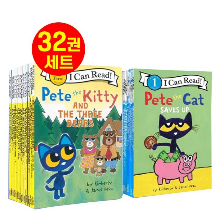 경컴퍼니 국내 아이캔리드 피트더캣 32권 I can read  pete the cat 영어원서 음원제공