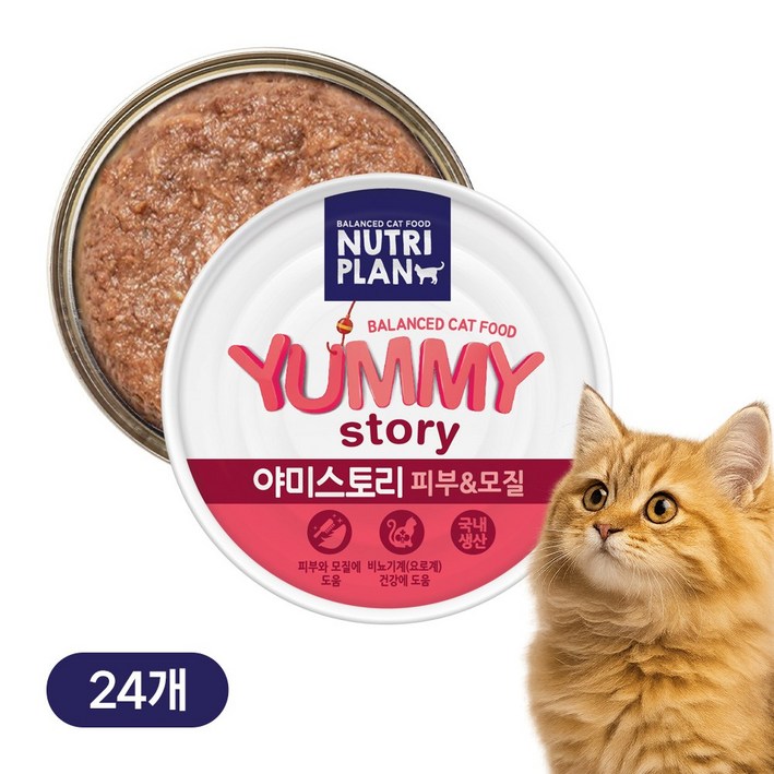 뉴트리플랜 야미스토리 90g 24캔 [유통기한 임박 : 26년 1월]