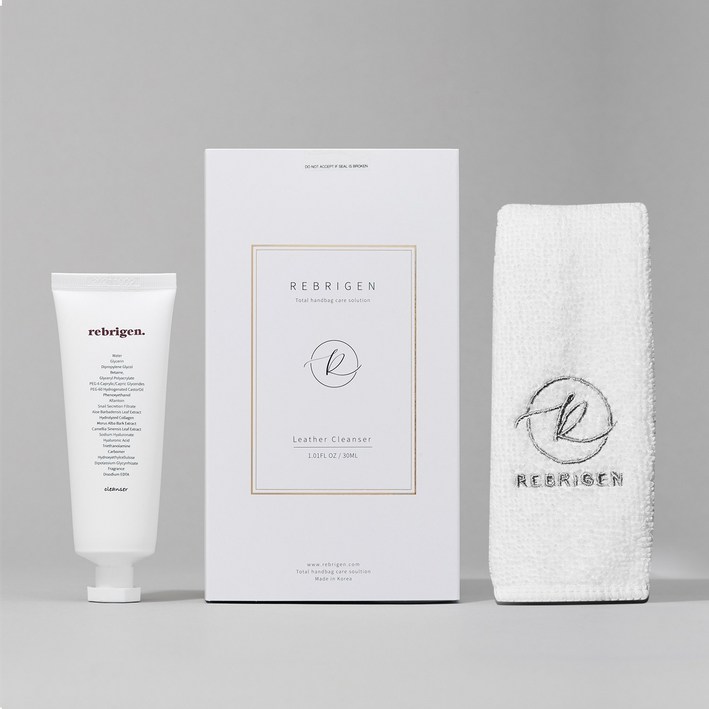 리브리겐 가죽클리너 + 전용천 명품백관리 핸드백 가죽 보호 크림, 2세트, 30ml