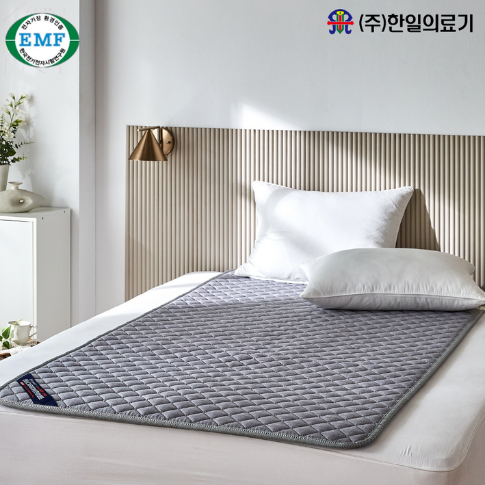 2026년형 한일의료기 인체감지 탄소온열 전기매트 , EMF 전자파차단 ,슈퍼더블 150 x 200 CM 누벅그레이, 누벅그레이, 110 x 200 CM