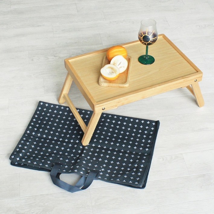 고운데코 미니 캠핑 접이식 좌식 테이블 차박 피크닉 트레이