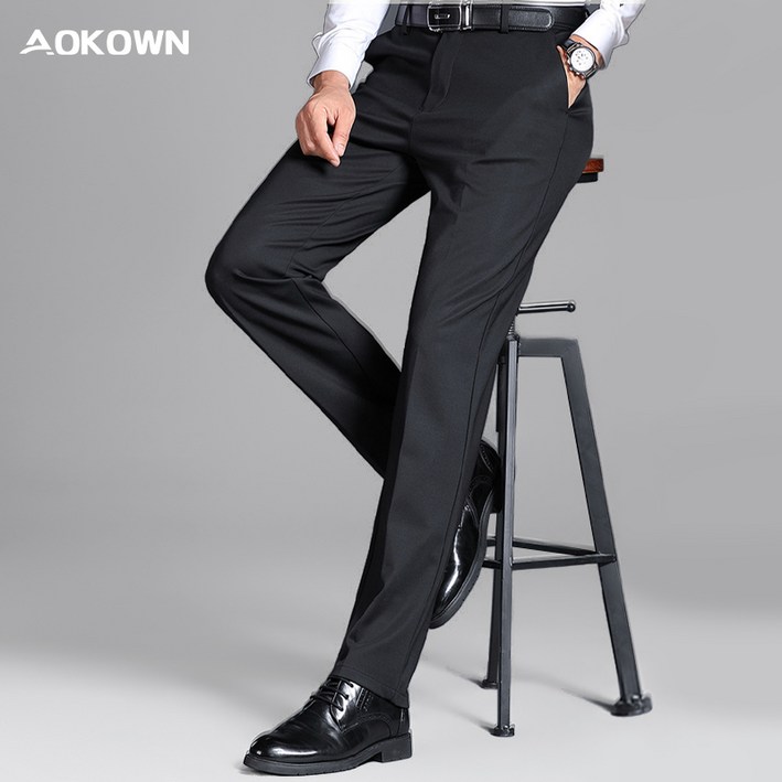 AOKOWN 중년 남자 스판 정장바지 구김없는 남성 정장바지 3236 AOKOWN 중년 남자 스판 정장바지 구김없는 남성 정장바지 3236