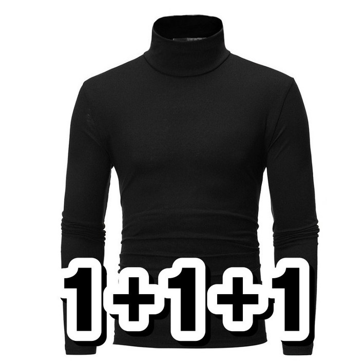 1+1+1 남성용 스판 반목티 폴라티