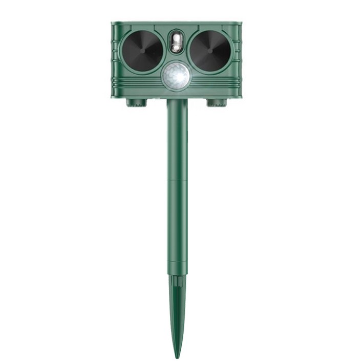 태양광 초음파 새로운 초음파 플래시 동물 퇴치기 레이저 새 퇴치 뱀쥐 적외선 감지 3 in 1 두더지퇴치기