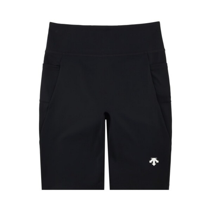 [데상트] 여성 4부 숏 레깅스 SP322TKL75BLK