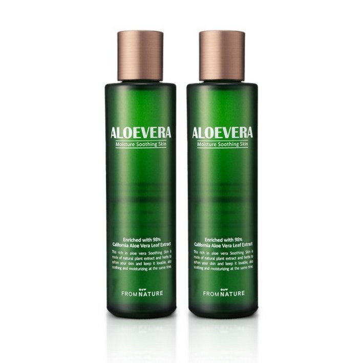 프럼네이처 알로에베라 98% 모이스처 수딩 스킨 150ml, 2개, 150ml