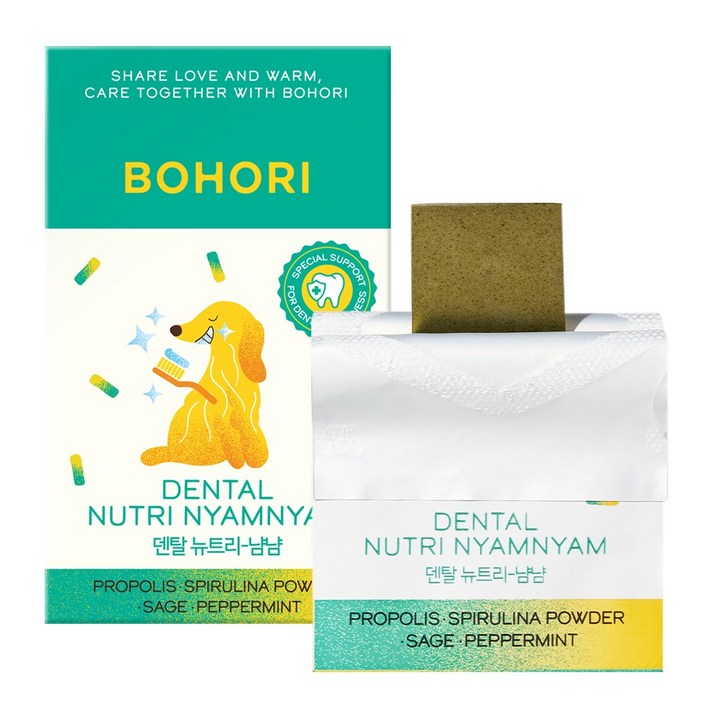보호리 강아지 입냄새 예방 뉴트리냠냠 간식, 2.65g, 1개