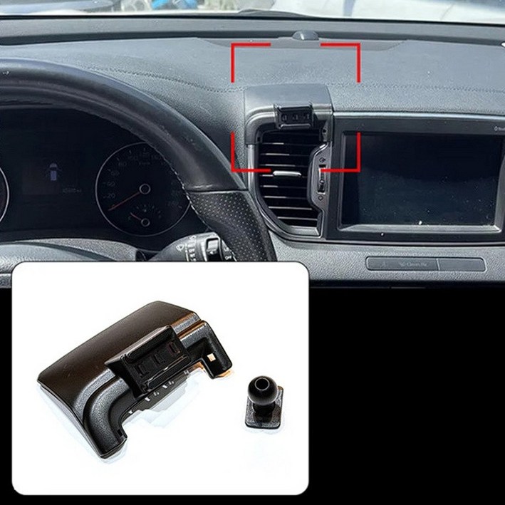 지파츠 기아 스포티지 QL 15년~18년 전용 대시보드 차량용 핸드폰 송풍구 거치대 마운트