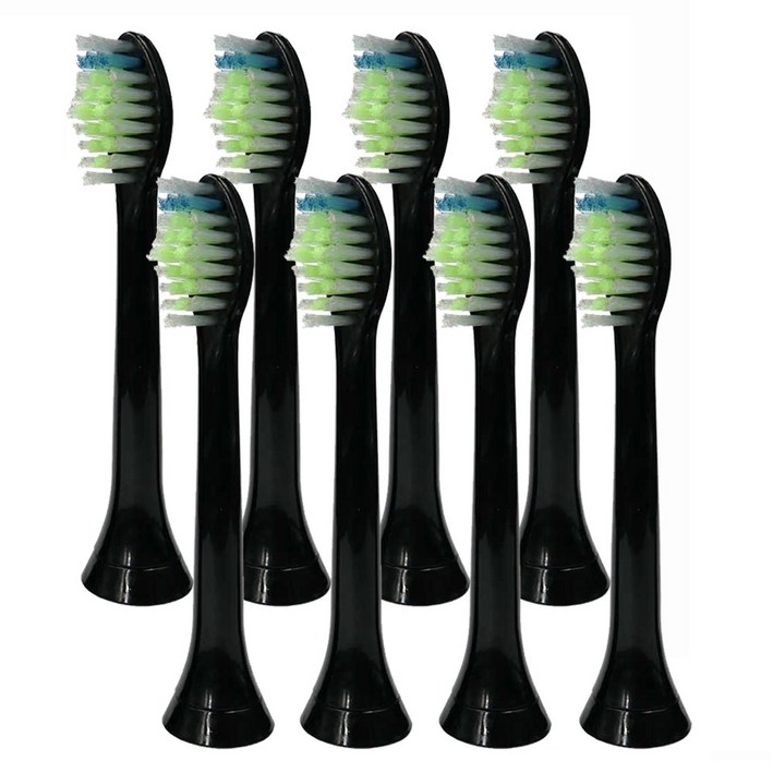 토비메모리 호환 필립스 전용 전동칫솔 실속형 옵티멀 칫솔모 HX6250 HX6263 HX6275 (블랙), 8개, 필립스 블랙