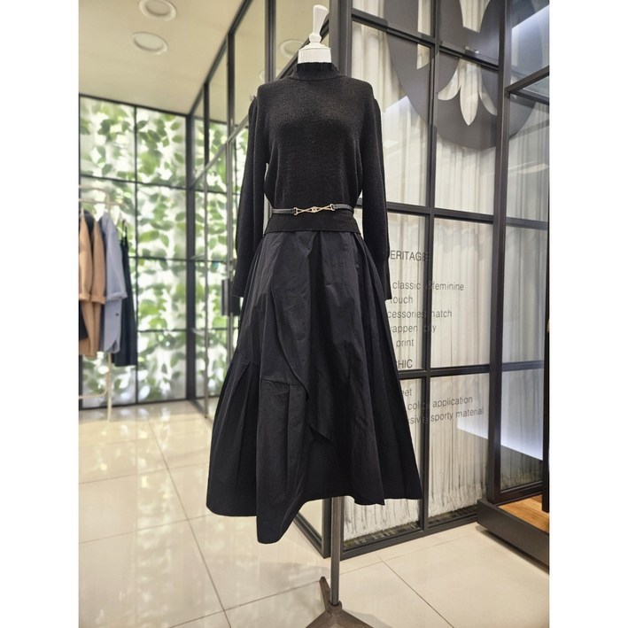 [듀엘] DEWE 니트 레이어드 원피스 L244MSE031 NC일산