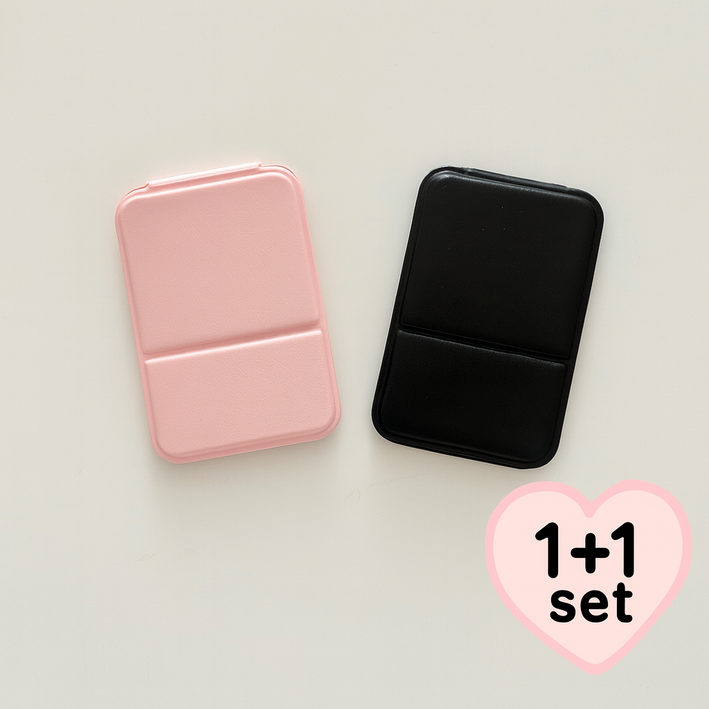 미니거울 1+1 손거울 미니비 휴대용 접이식 거울