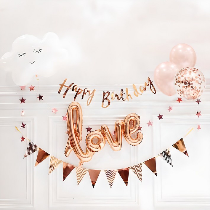 올리브파티 생일파티 용품 구름 홈파티세트