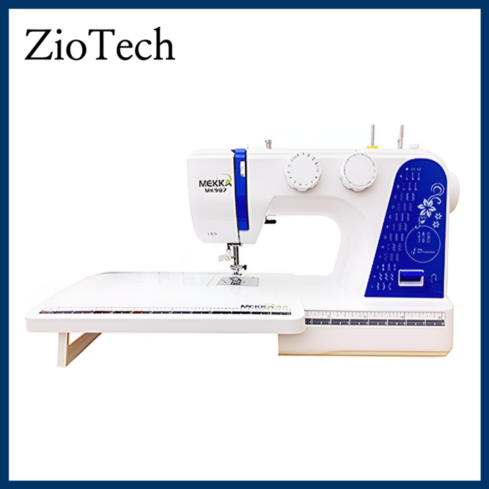지오테크 재봉틀 미싱 미니 미싱기 오바로크 오버로크 자수미싱 가정용 재봉 오버록 자수 기계, 3세대(받침대포함)