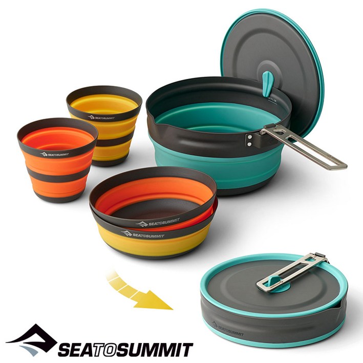 [씨투써밋]프론티어 팟 세트(3종 5개) 접이식 코펠 세트