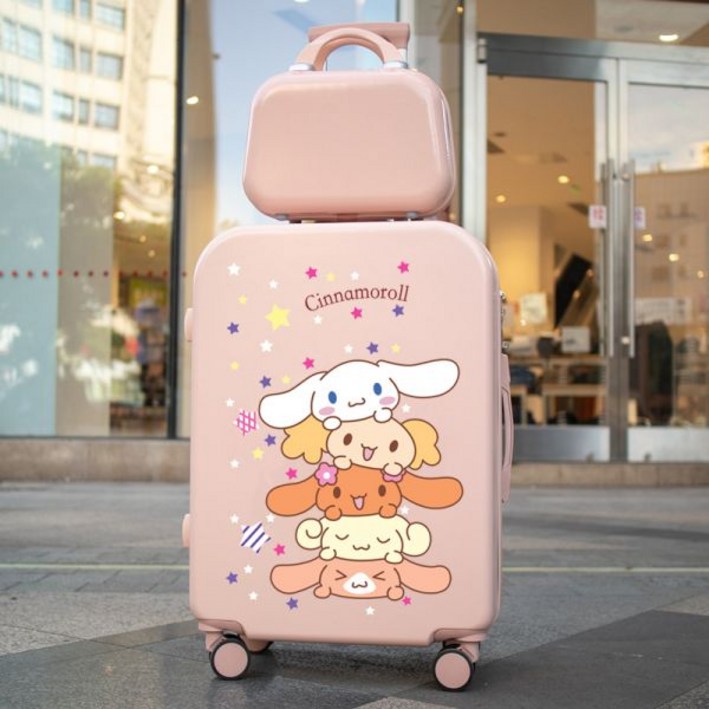레디백 수납 가방 여행 귀여운 디자인 하드 보조 캐릭터 캐리어