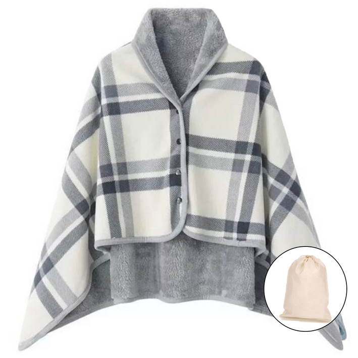 매이템 (대형140*100cm) 무릎담요+파우치포함 똑딱이담요 망토 밍크담요 사무실담요 극세사담요 차량용담요 차박 카페 캠핑담요