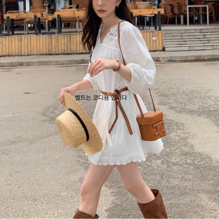 루나모드 보헤미안st 레이스펀칭 원피스 K0228