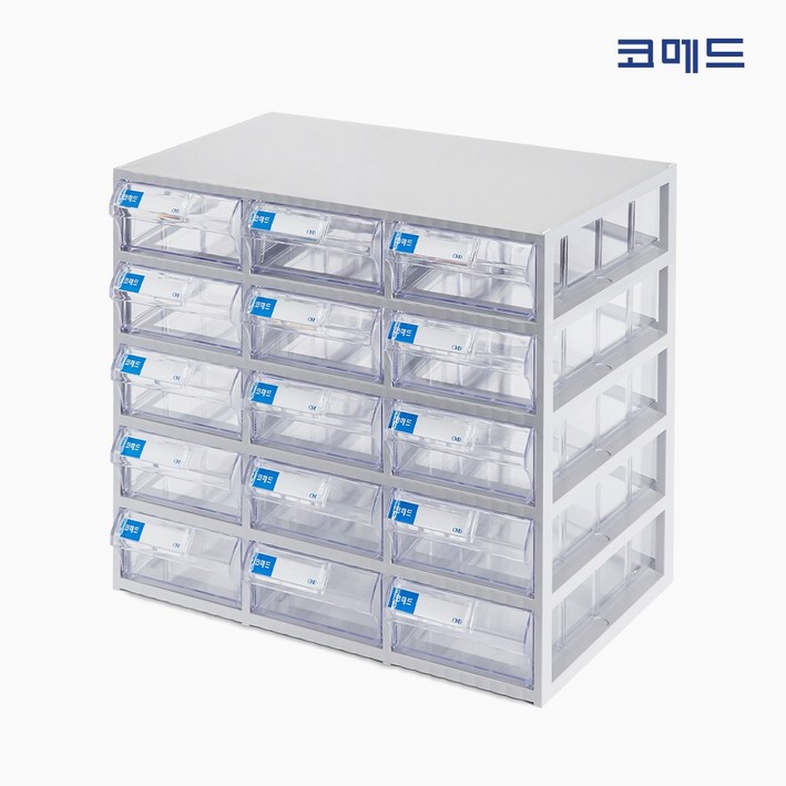 코메드 CMD503멀티박스 15칸 투명서랍장