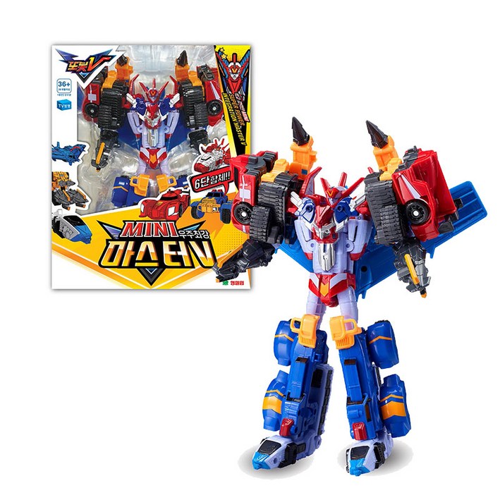 또봇V MINI 6단 합체 마스터V 로봇장난감