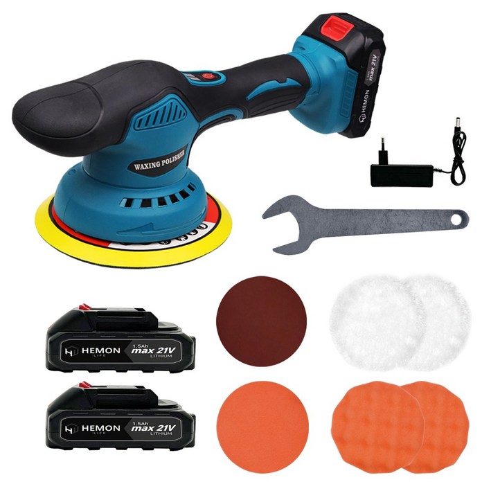 헤이즈 무선 차량용 광택기 자동차 유막제거 폴리셔 세트