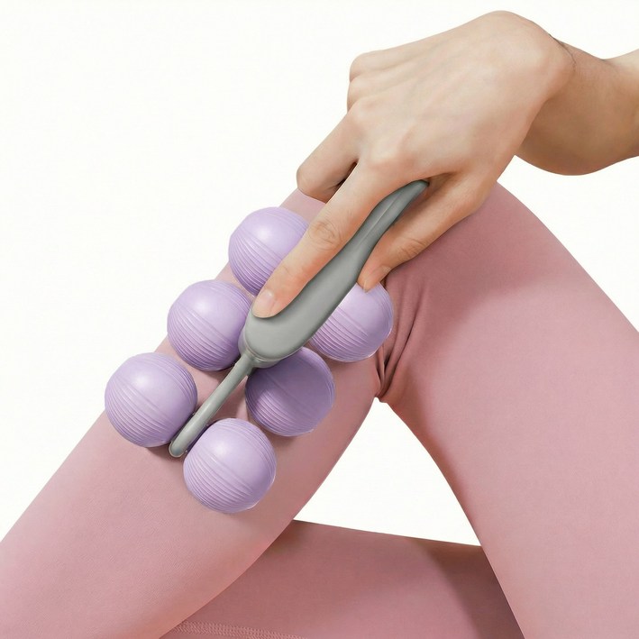 어바웃웰스 종아리 마사지롤러 다리 마사지 근막이완 붓기완화, 퍼플, 1개