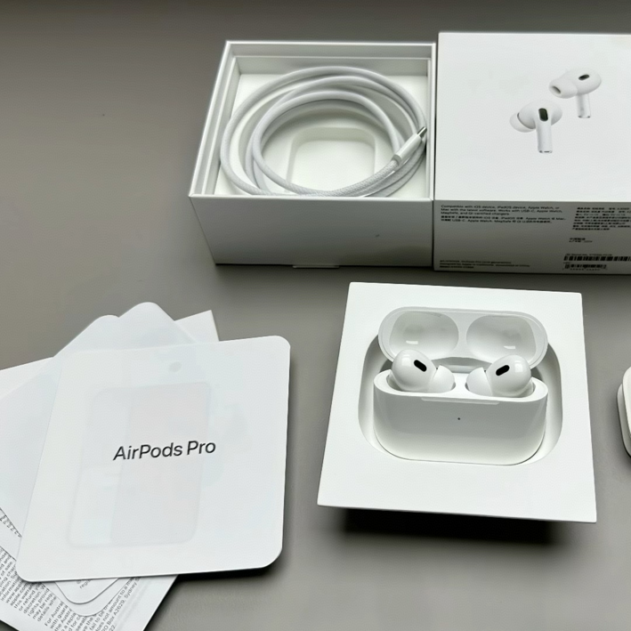 Apple AirPods Pro 2 애플 에어팟 프로 맥세이프 호환 이어버드 액티브 노이즈 캔슬링 블루투스 헤드폰 오디오 USB-C