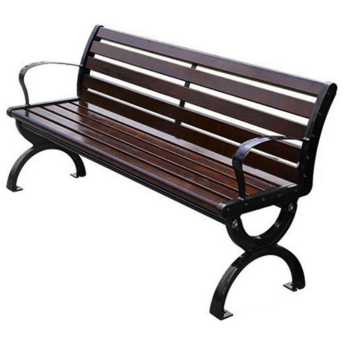 자재통상 야외 벤치 의자 야외용 공원 정원 운동장 철제 주물 원목 등벤치의자 2~4인용