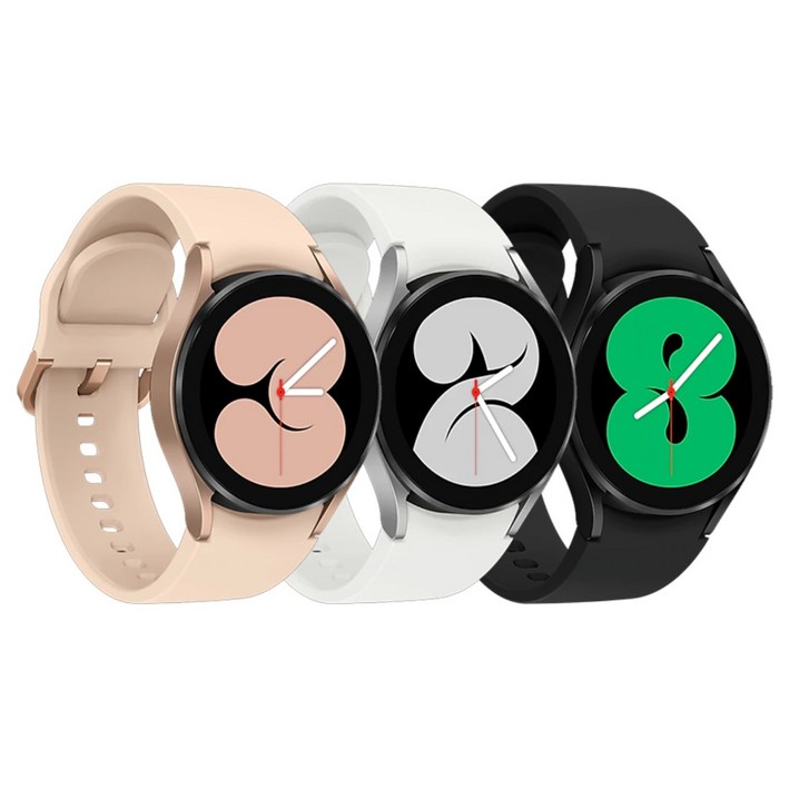 중고 삼성 Galaxy 워치 40mm/44mm/클래식42mm/클래식46mm 블루투스 스마트워치 SM-R860N SM-R870N SM-R880N SM-R890N, 중고 워치4 블랙/충전독 포함, 4cm, 블루투스