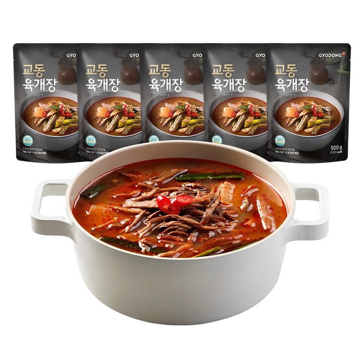 교동 육개장, 500g, 5개 교동 육개장, 500g, 5개