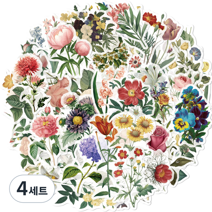 리빙홈디테일 캐리어 노트북 여행 방수 스티커 53p 세트