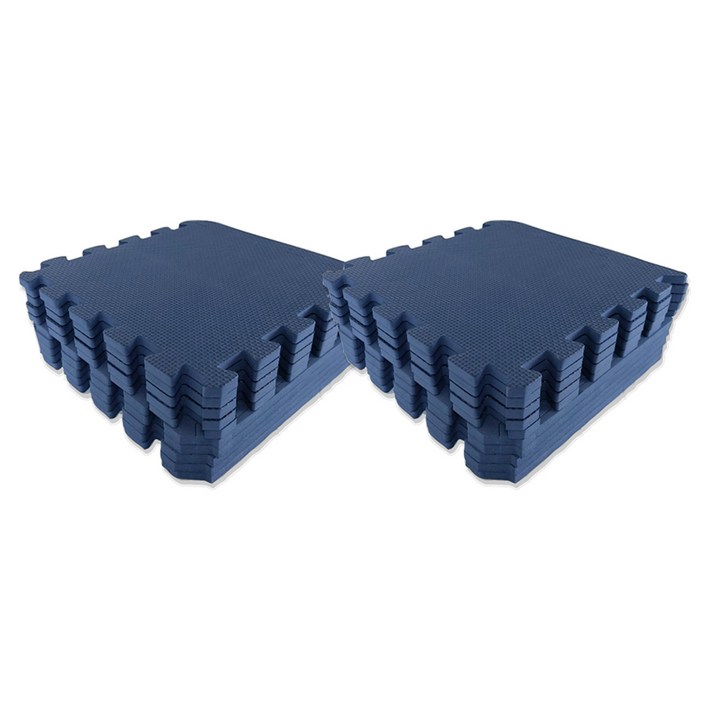 손할매 어린이안전인증 12mm 놀이방 무지 퍼즐매트 20p  마감재 30p, 네이비, 1세트