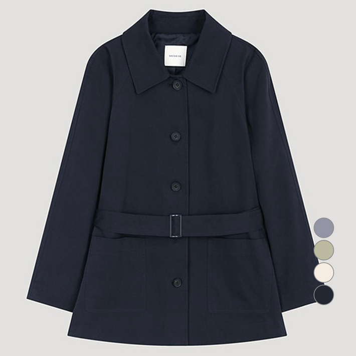 쉬즈미스 여성용 벨티드 하프 트렌치코트 SWWBYO12040