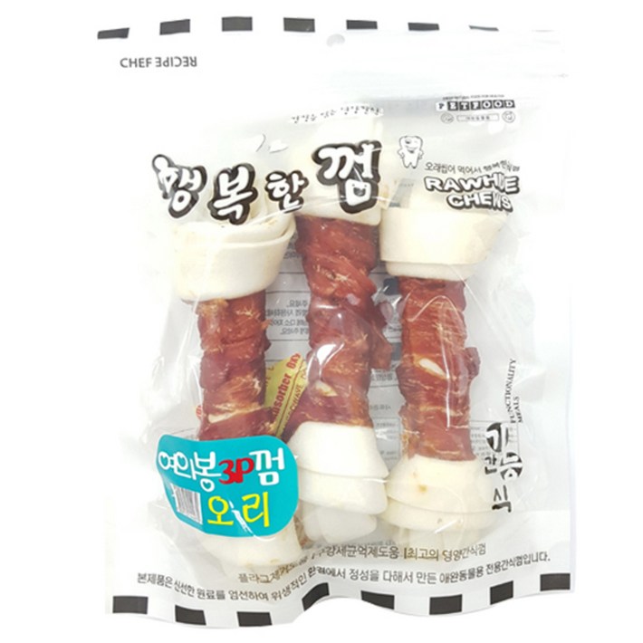 행복한껌 강아지 여의봉 껌 간식 3p