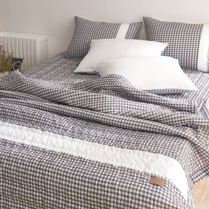 레오나 코지 시어서커 여름 누빔이불