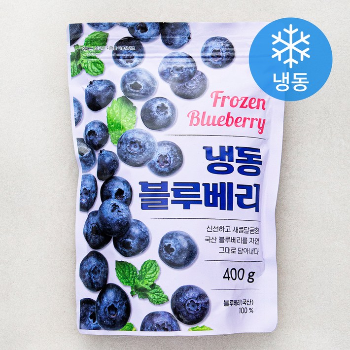 로켓프레시 블루베리 냉동, 400g, 1개