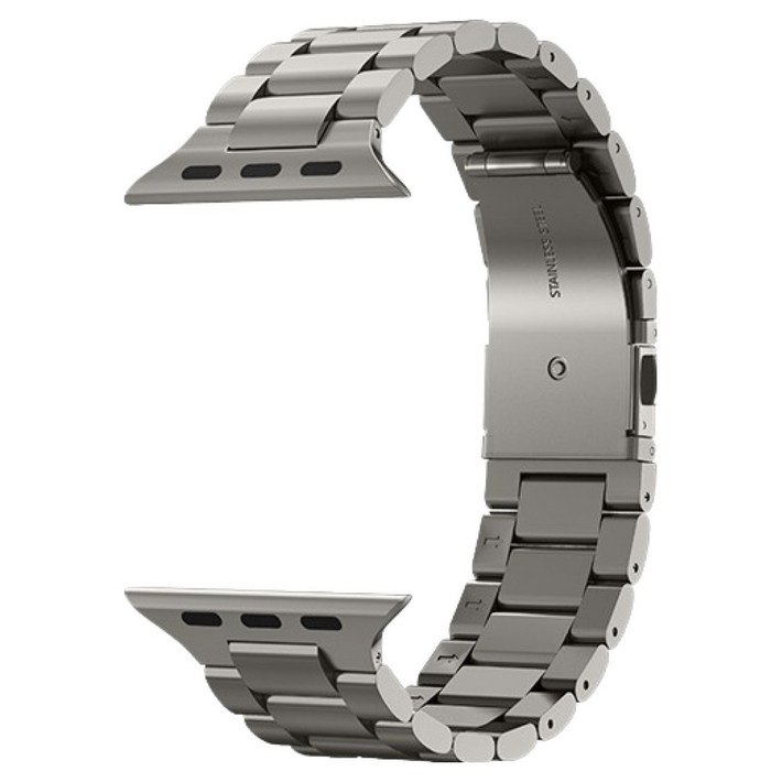 슈피겐 애플워치 스트랩 티타늄 모던핏, 내추럴 티타늄, 1개
