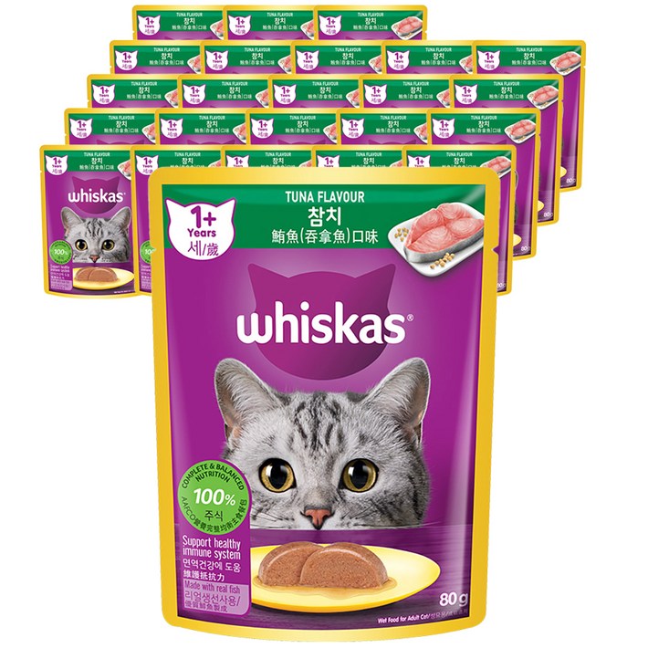위스카스 어덜트 고양이 습식사료