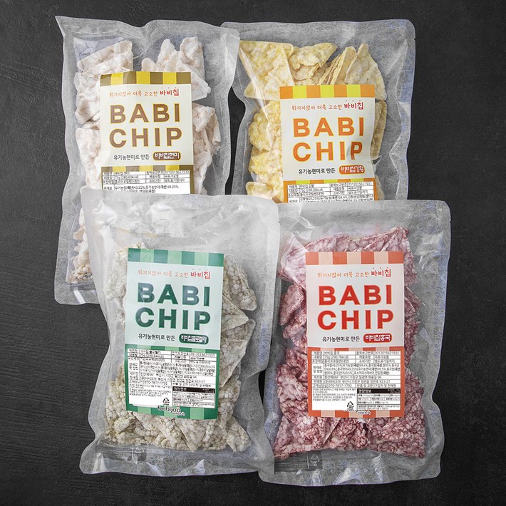 바비조아 현미로 만든 바비칩 75g x 4종