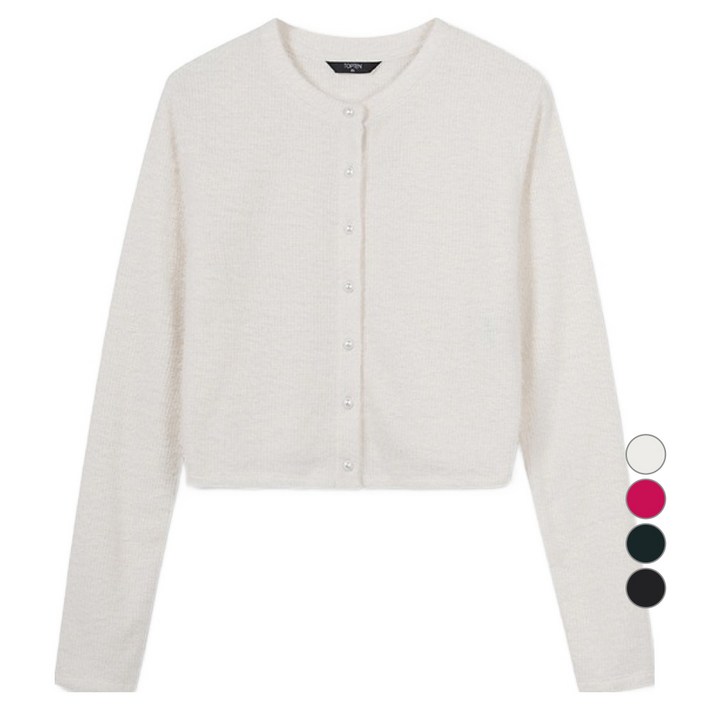 탑텐 여성용 퍼 크루넥 가디건 MSE4TC2011