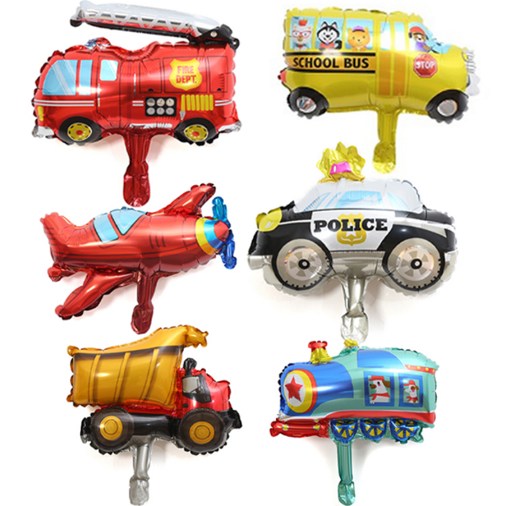 피앤비유니티 미니 자동차 풍선 6종 세트