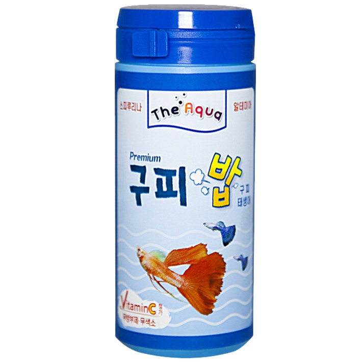 아쿠아플러스 구피 프리미엄밥, 50g, 1개 아쿠아플러스 구피 프리미엄밥, 50g, 1개