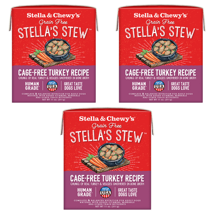 스텔라앤츄이스 어덜트 강아지 케이지 프리 스튜 습식사료