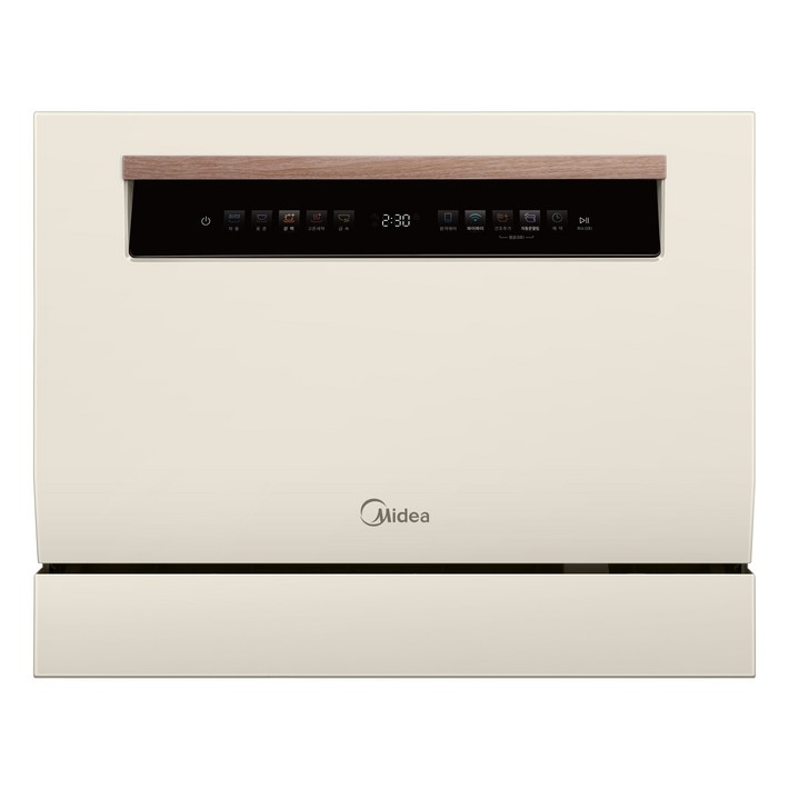 마이디어 카운터탑 앱연동 자동문열림 식기세척기 6인용, 아이보리, MDWTT0608AKR, 방문설치